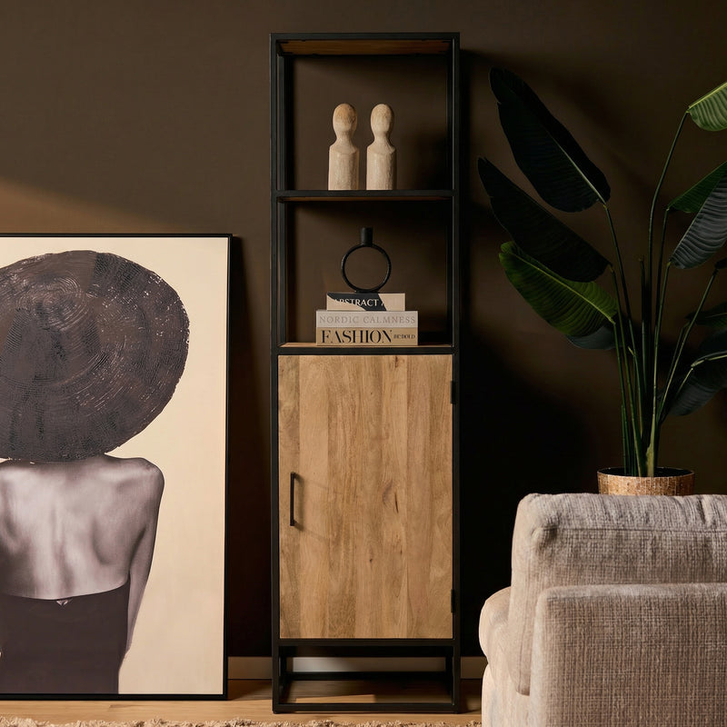 Boekenkast Dakota | 1 deur 55 cm