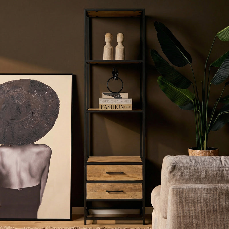 Boekenkast Dakota | 2 lades 55 cm