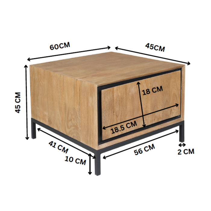 Bijzettafel RichWood | 60 cm