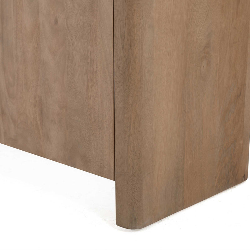 Vakkenkast Dallas Naturel | Mangohout | 4 deuren | 4 vakken | XL 160 cm