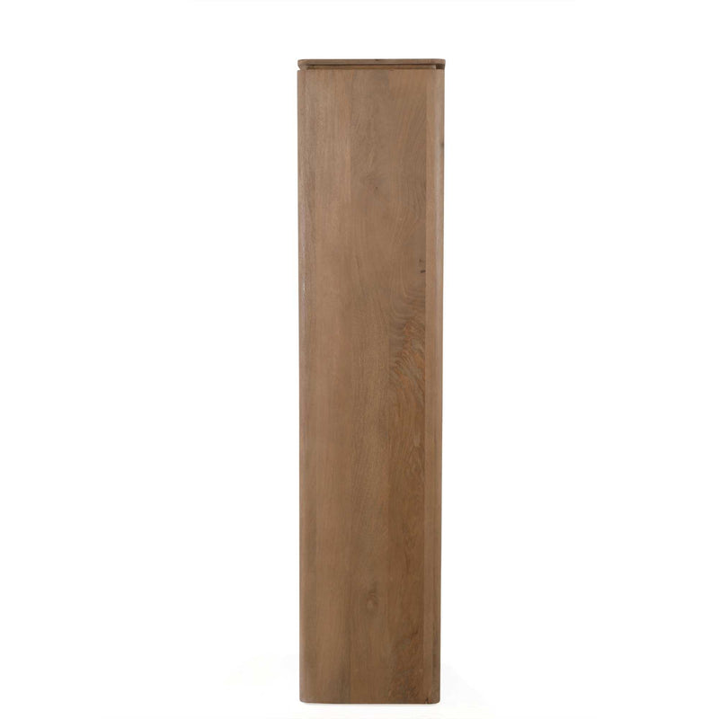 Vakkenkast Dallas Naturel | Mangohout | 4 deuren | 4 vakken | XL 160 cm