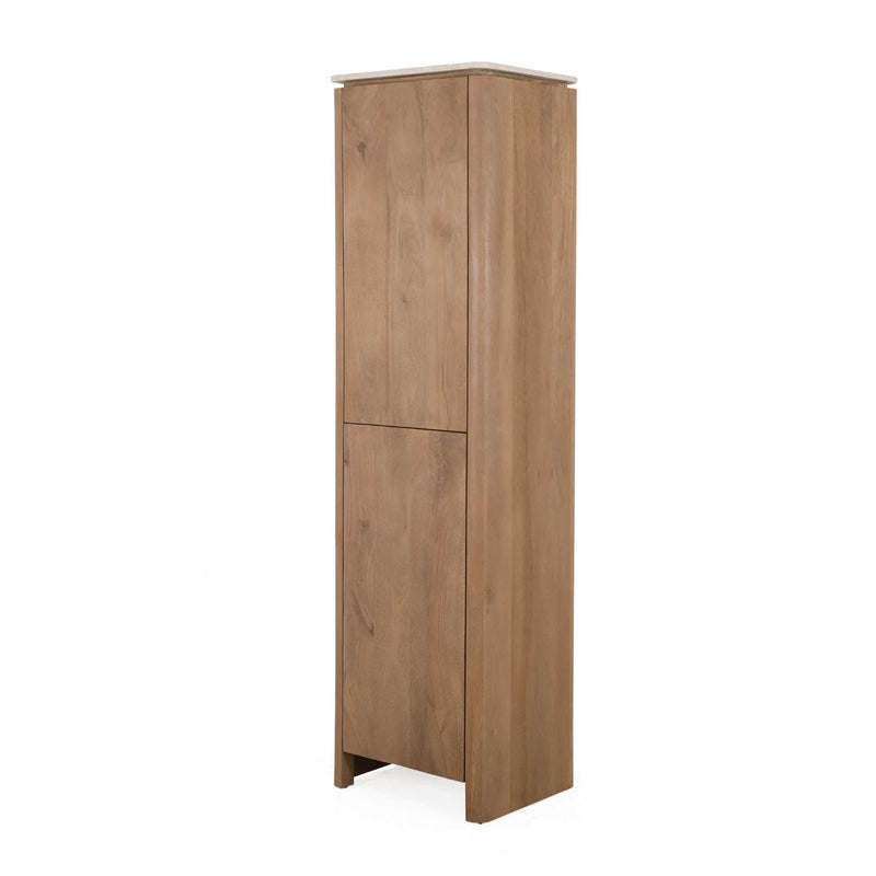 Kabinet kast Dallas Naturel | Mangohout | 2 deuren | Kabinetkast 55 cm