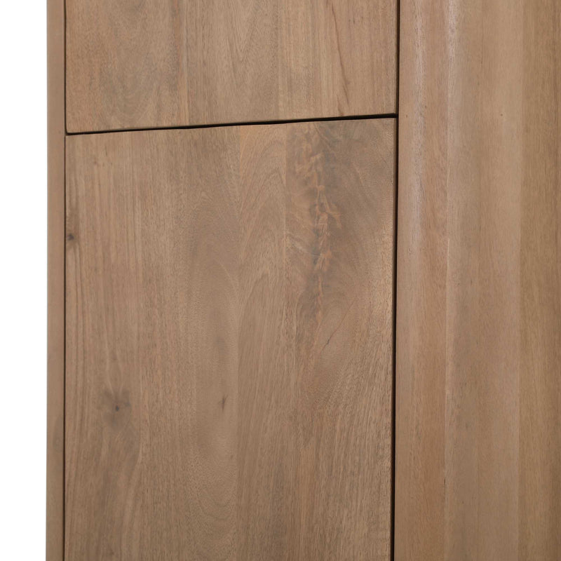 Kabinet kast Dallas Naturel | Mangohout | 2 deuren | Kabinetkast 55 cm