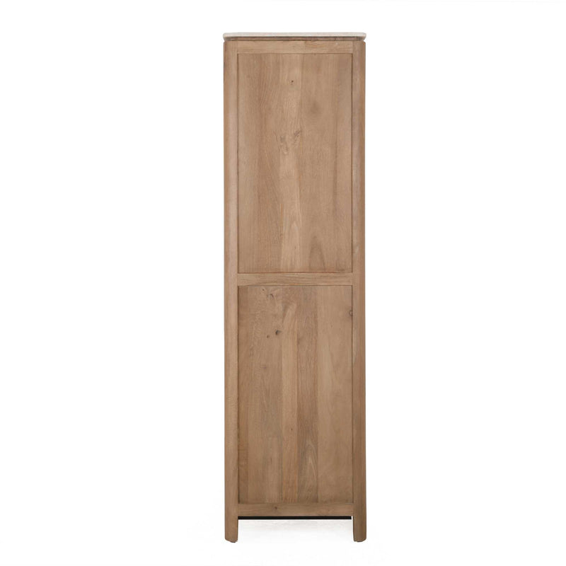 Kabinet kast Dallas Naturel | Mangohout | 2 deuren | Kabinetkast 55 cm