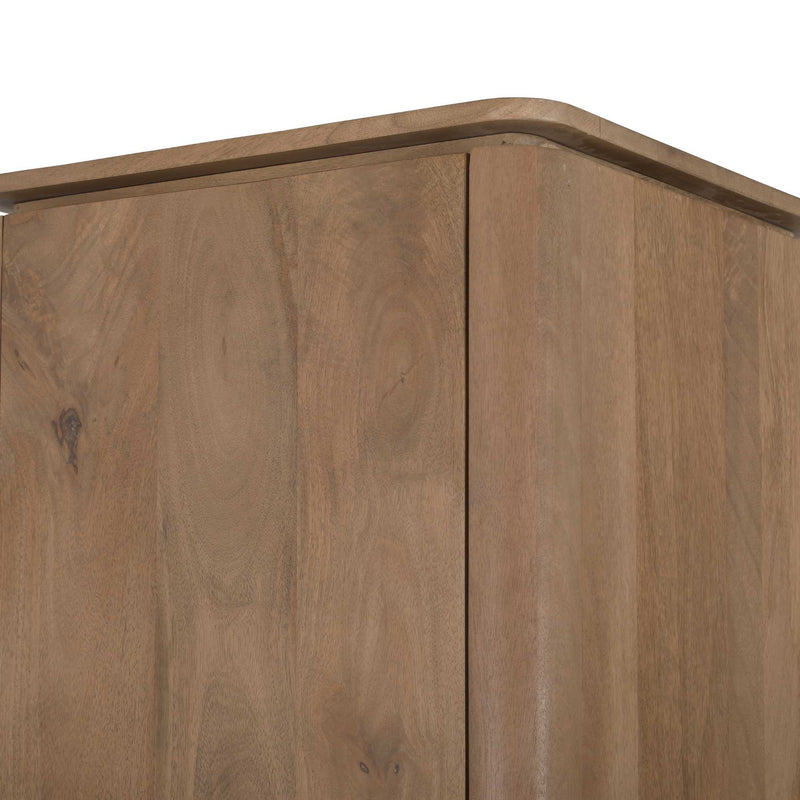 Kabinet kast Dallas Naturel | Mangohout | 2 deuren | Kabinetkast 55 cm