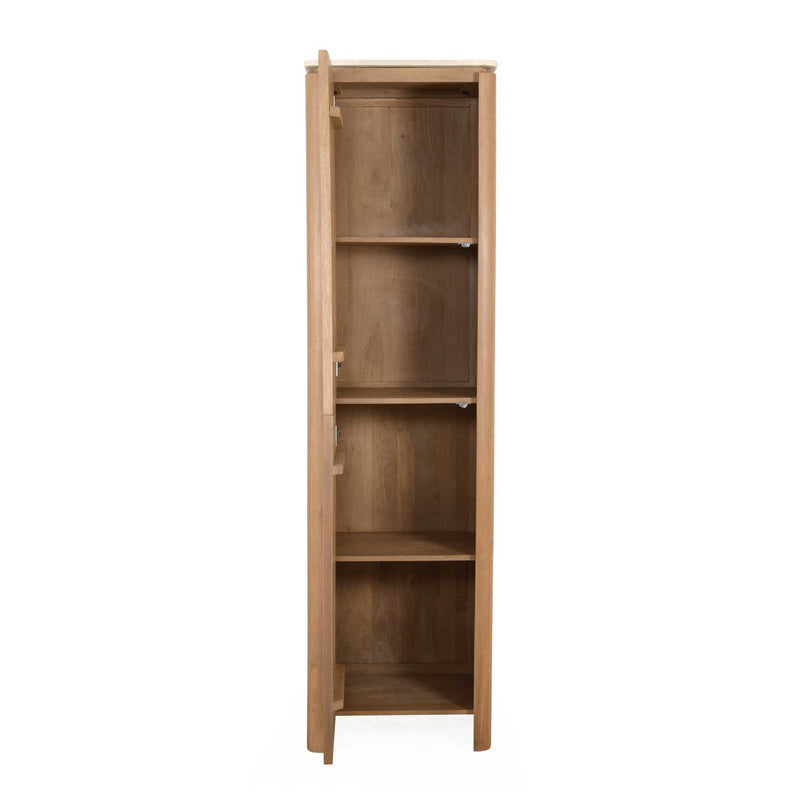 Kabinet kast Dallas Naturel | Mangohout | 2 deuren | Kabinetkast 55 cm