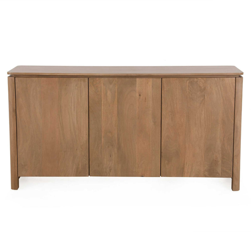 Dressoir Dallas | Mangohout | 3 deuren | Naturel 165 cm