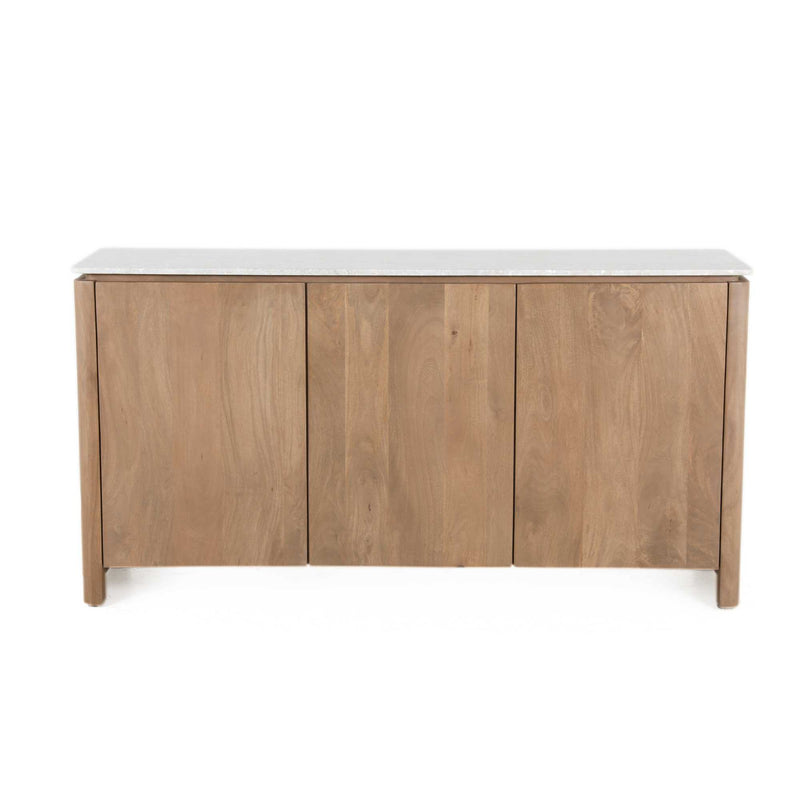 Dressoir Dallas | Mangohout | 3 deuren | Naturel 165 cm