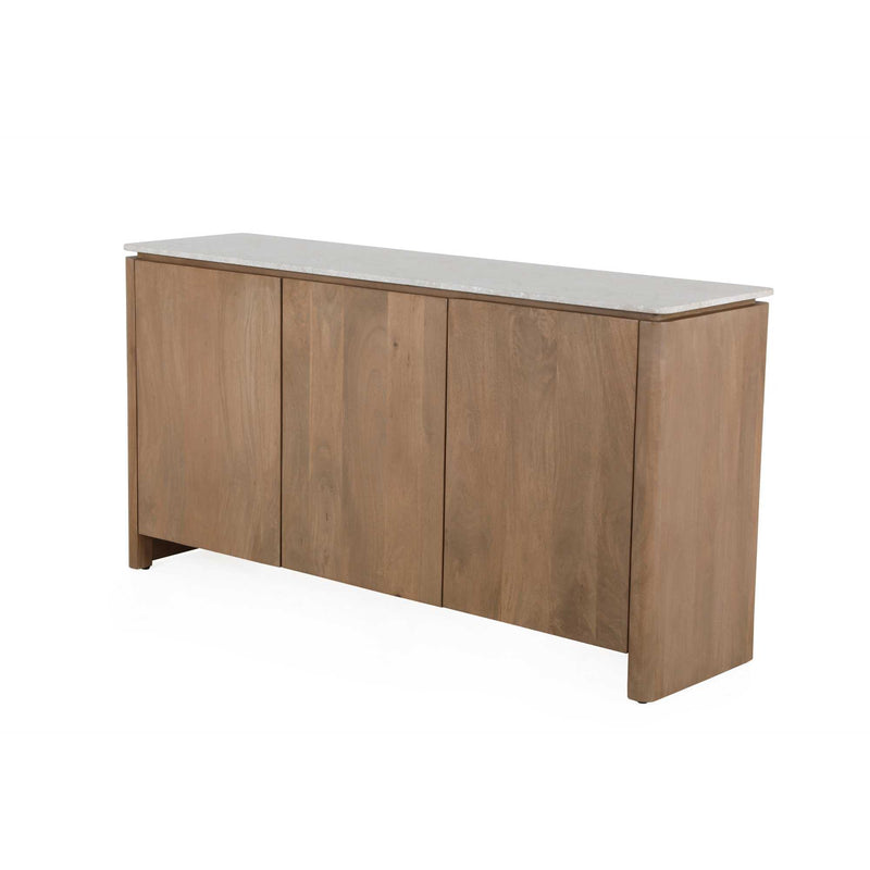 Dressoir Dallas | Mangohout | 3 deuren | Naturel 165 cm
