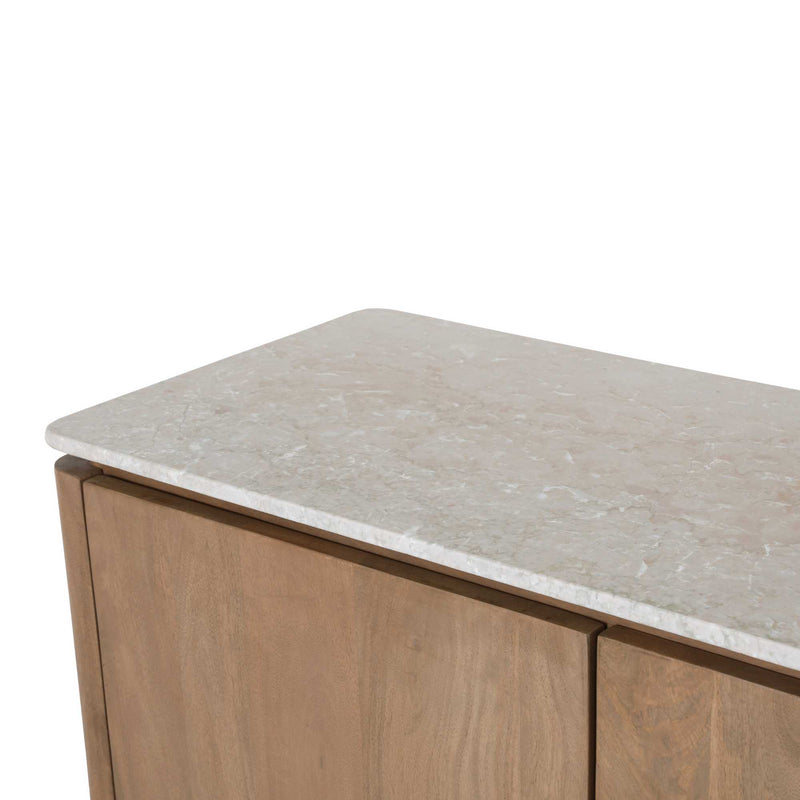 Dressoir Dallas | Mangohout | 3 deuren | Naturel 165 cm