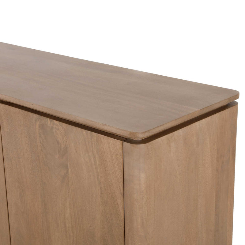 Dressoir Dallas | Mangohout | 3 deuren | Naturel 165 cm