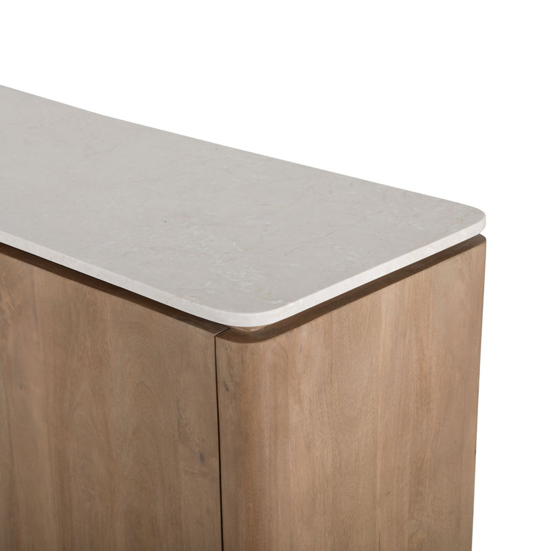 Dressoir Dallas | Mangohout | 4 deuren | Naturel 210 cm