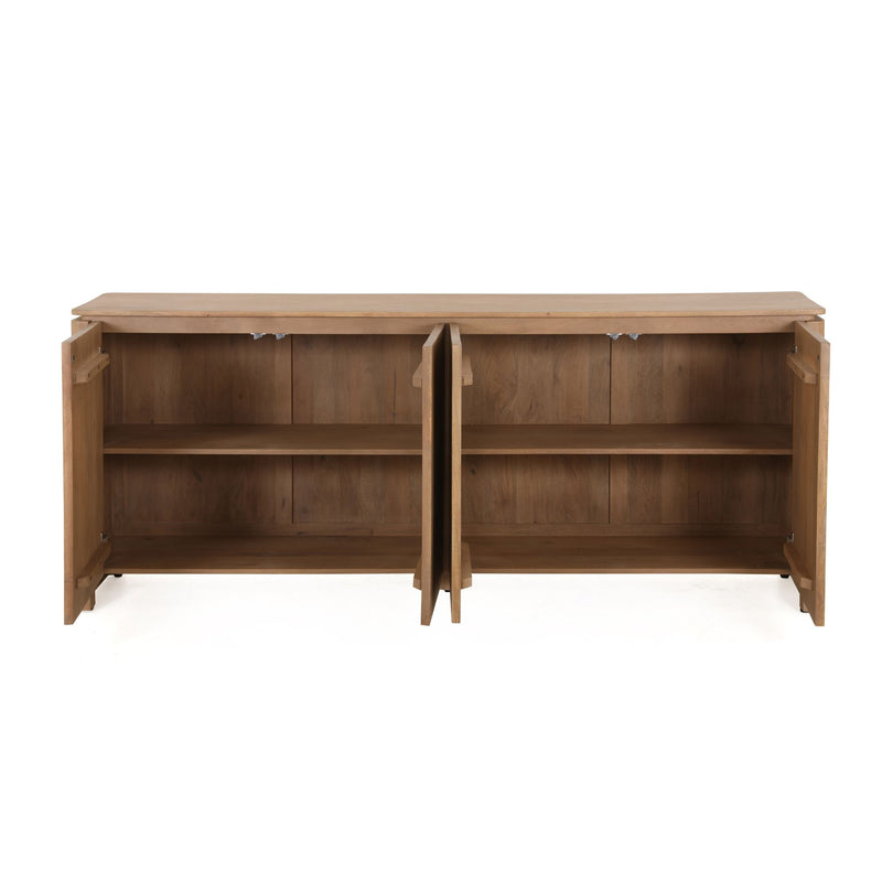 Dressoir Dallas | Mangohout | 4 deuren | Naturel 210 cm