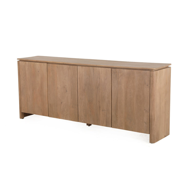 Dressoir Dallas | Mangohout | 4 deuren | Naturel 210 cm