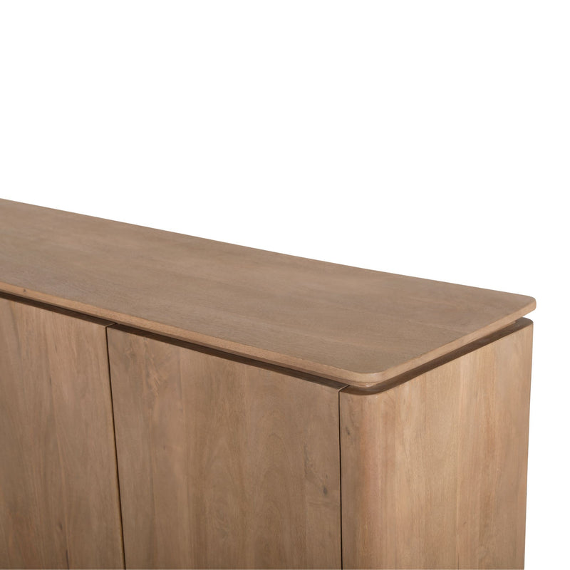 Dressoir Dallas | Mangohout | 4 deuren | Naturel 210 cm