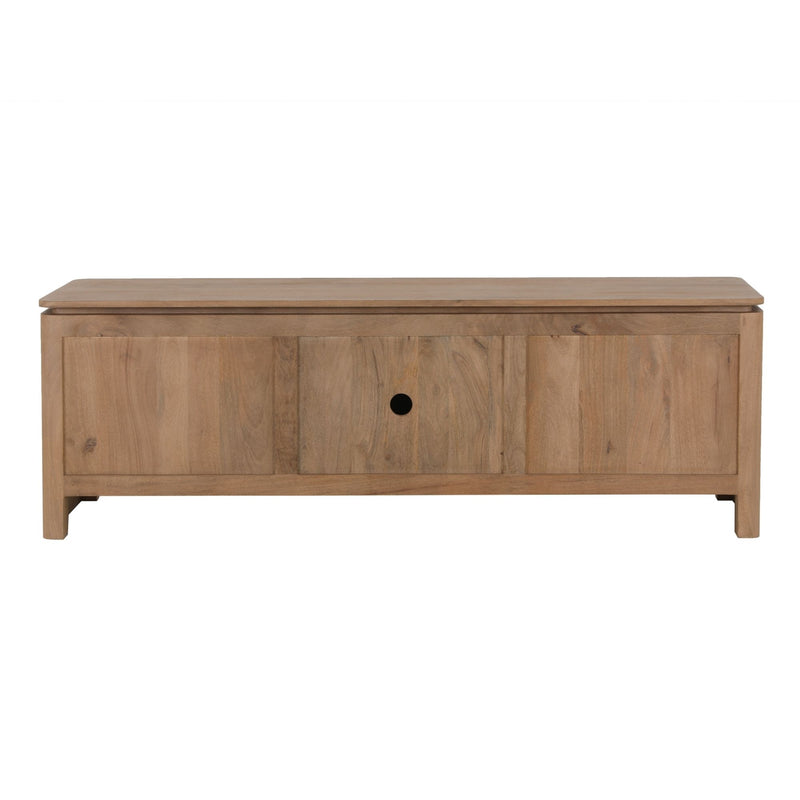 Tv meubel Dallas | Mangohout | 3 deuren | Naturel 165 cm