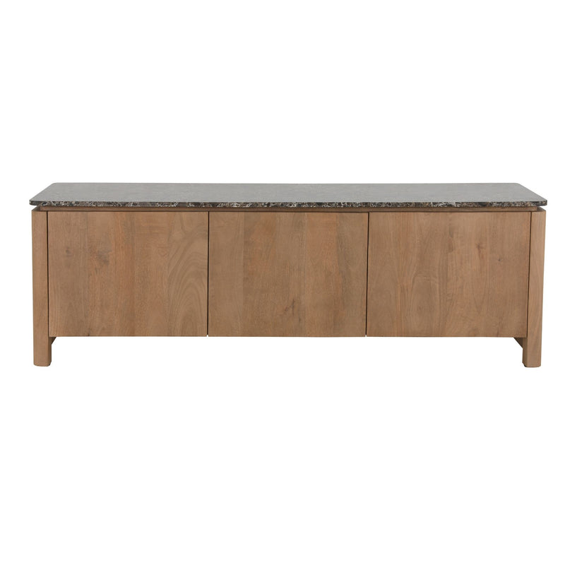 Tv meubel Dallas | Mangohout | 3 deuren | Naturel 165 cm
