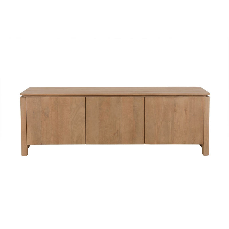 Tv meubel Dallas | Mangohout | 3 deuren | Naturel 165 cm