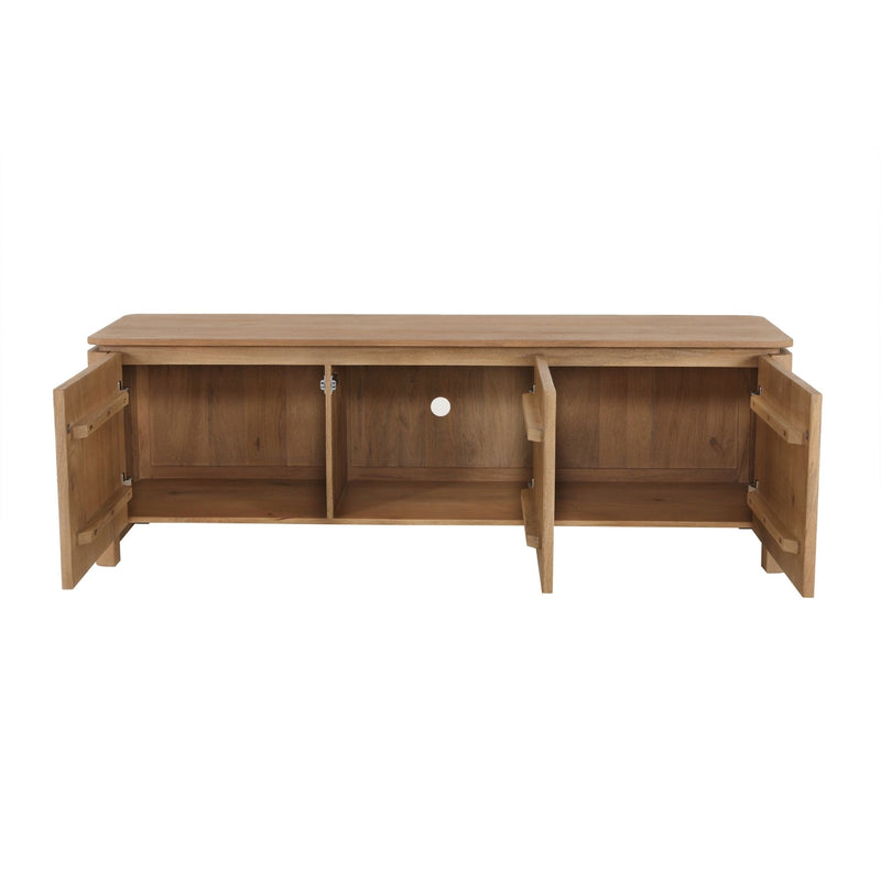 Tv meubel Dallas | Mangohout | 3 deuren | Naturel 165 cm