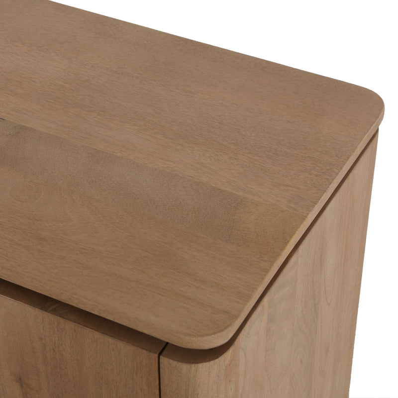 Tv meubel Dallas | Mangohout | 3 deuren | Naturel 165 cm
