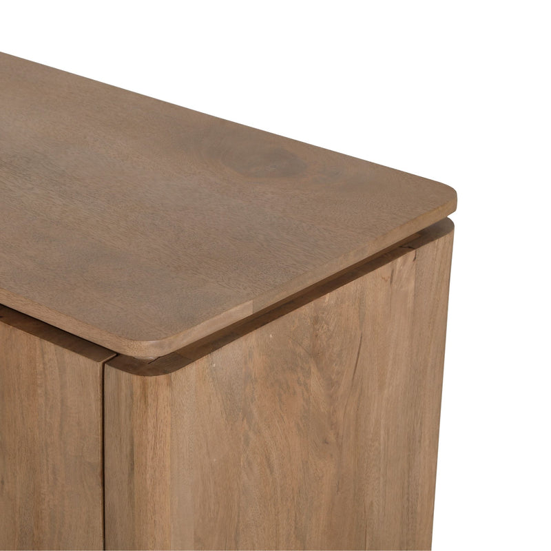 Tv meubel Dallas | Mangohout | 4 deuren | Naturel 210 cm