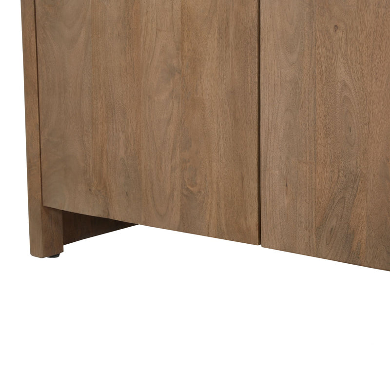 Tv meubel Dallas | Mangohout | 4 deuren | Naturel 210 cm