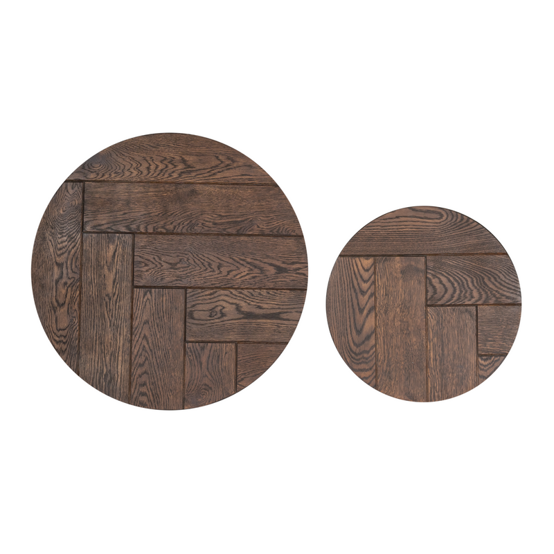Salontafel Otik | Brown Oak 70 cm Set van 2