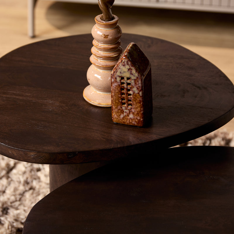 Salontafel Mirre | Brown Set van 2