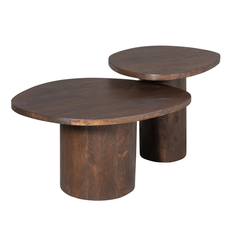 Salontafel Mirre | Brown Set van 2