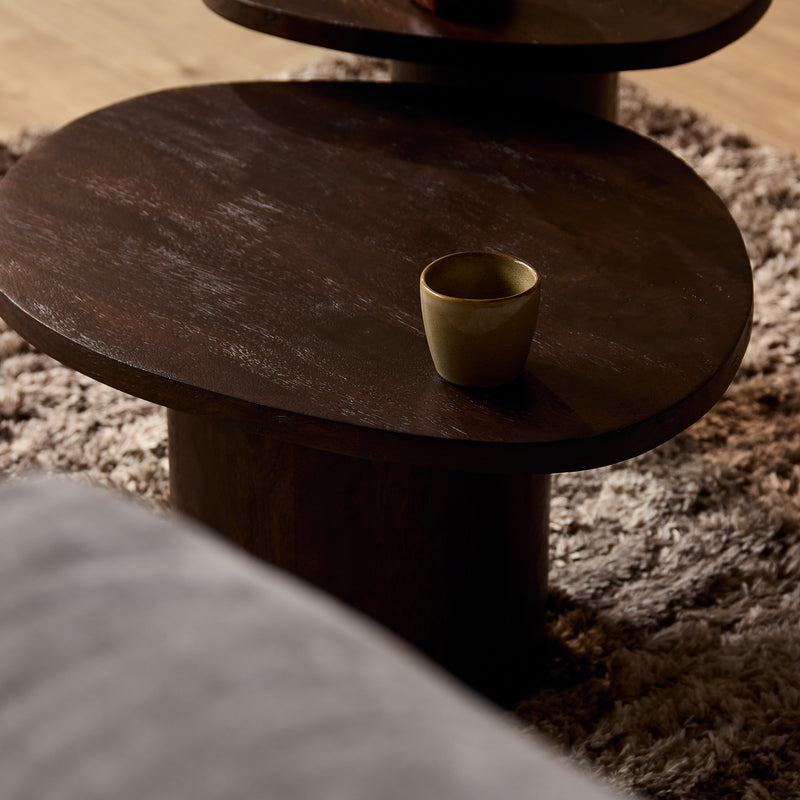 Salontafel Mirre | Brown Set van 2