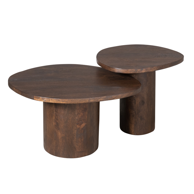 Salontafel Mirre | Brown Set van 2