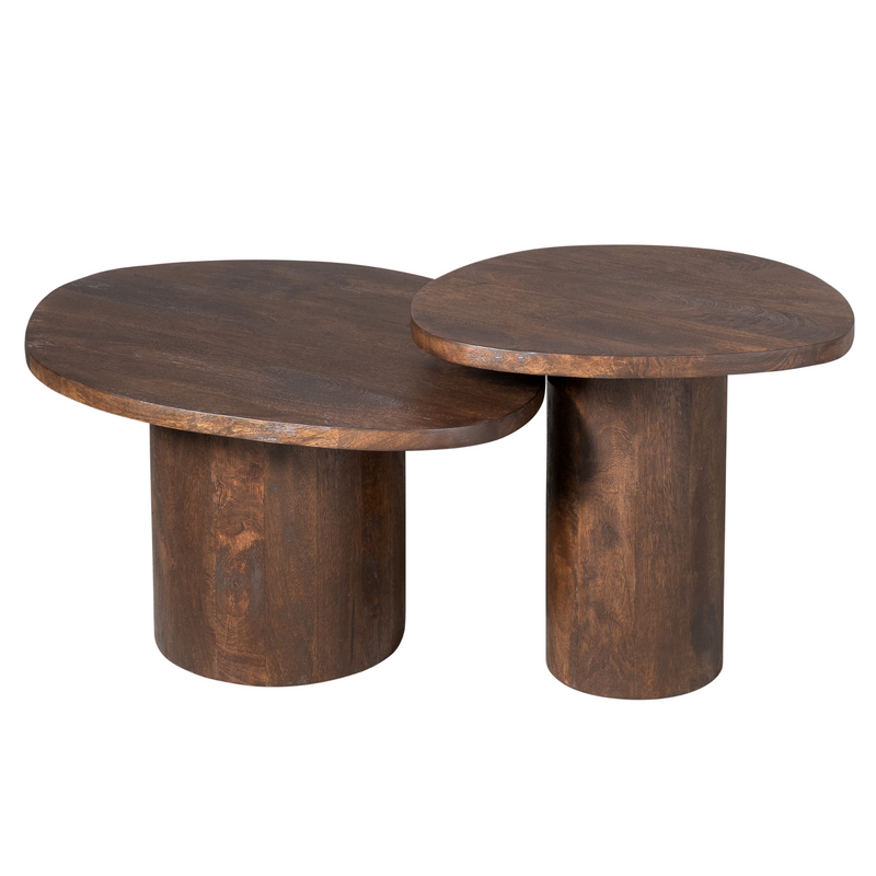 Salontafel Mirre | Brown Set van 2