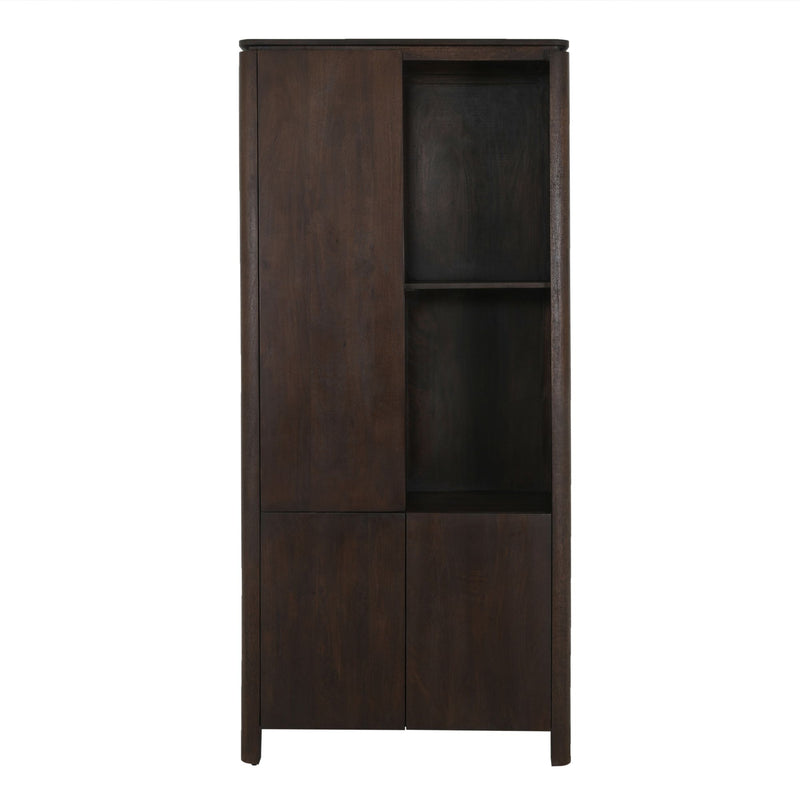Vakkenkast Dallas | Mangohout | Bruin 90 cm