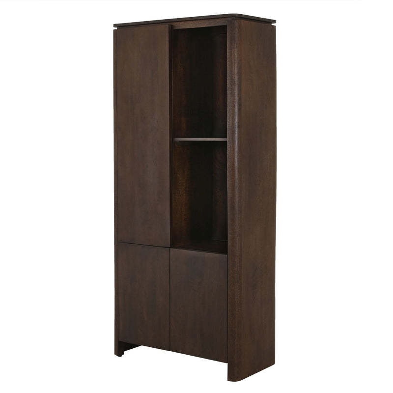 Vakkenkast Dallas | Mangohout | Bruin 90 cm
