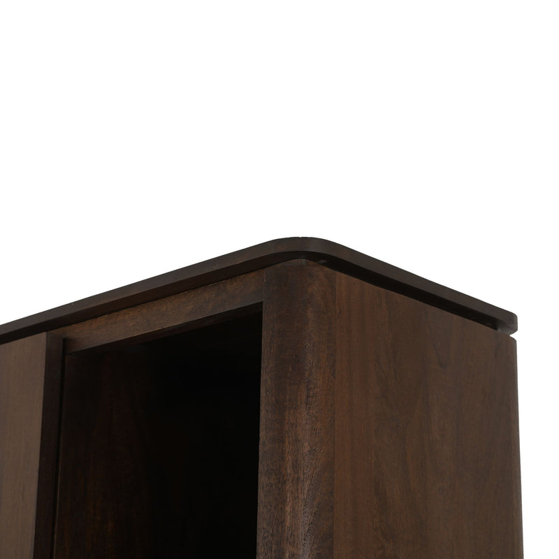 Vakkenkast Dallas | Mangohout | Bruin 90 cm