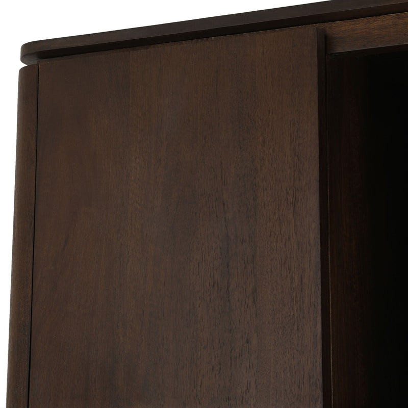 Vakkenkast Dallas | Mangohout | Bruin 90 cm