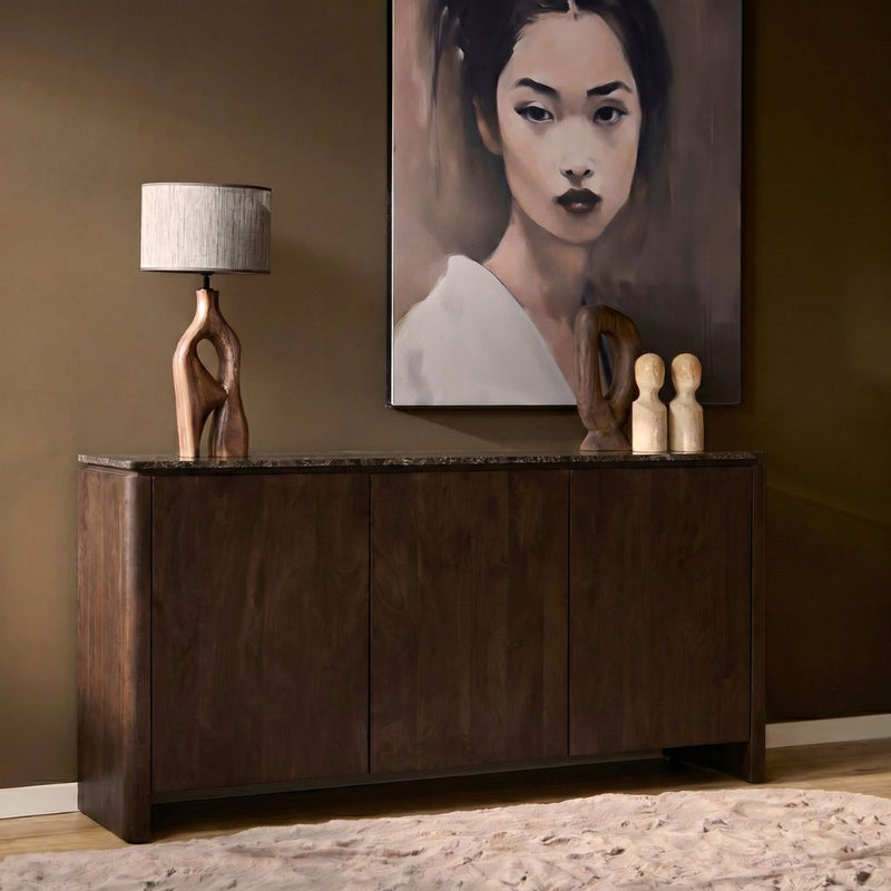 Dressoir Dallas | Mangohout | Bruin 165 cm