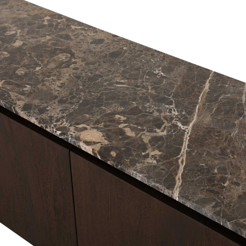Tv meubel Dallas Bruin | Mangohout | 210 cm