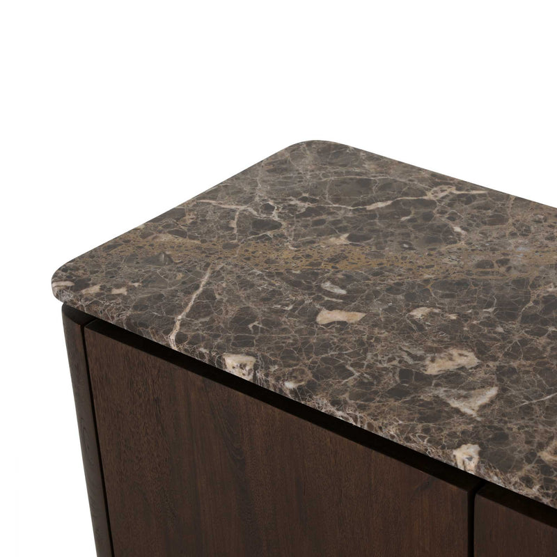 Tv meubel Dallas Bruin | Mangohout | 210 cm