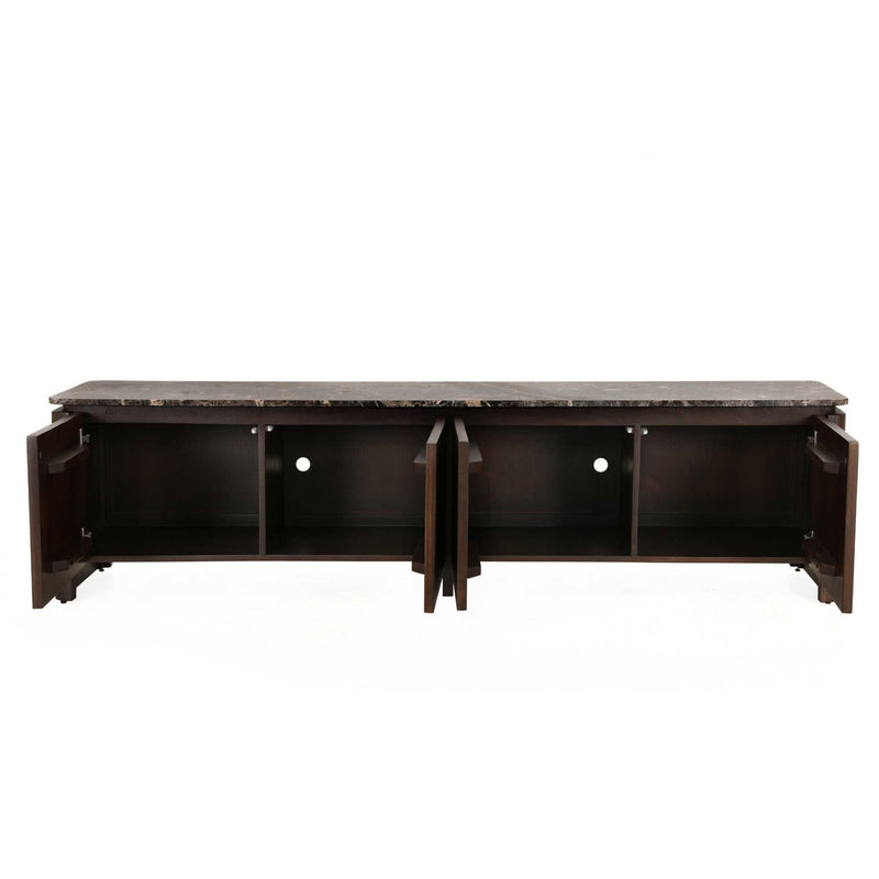 Tv meubel Dallas Bruin | Mangohout | 210 cm
