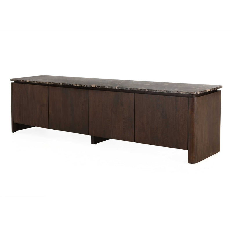 Tv meubel Dallas Bruin | Mangohout | 210 cm