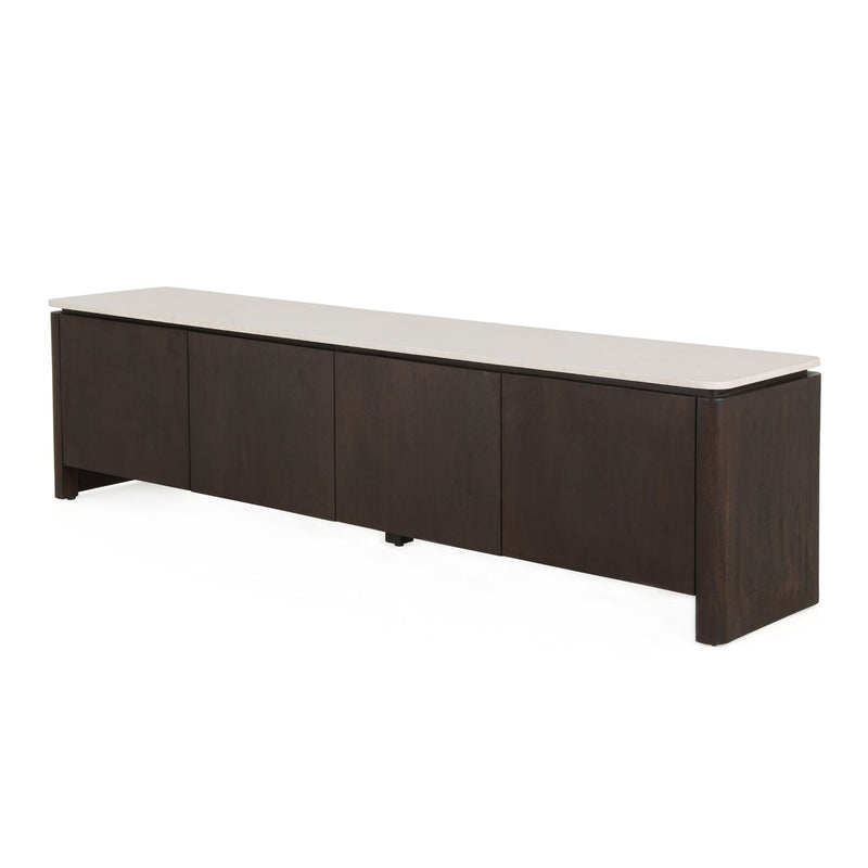 Tv meubel Dallas Bruin | Mangohout | 210 cm