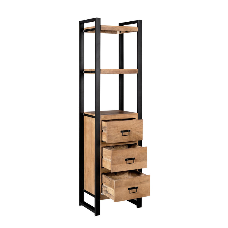 Boekenkast Britt | 55 cm drie lades