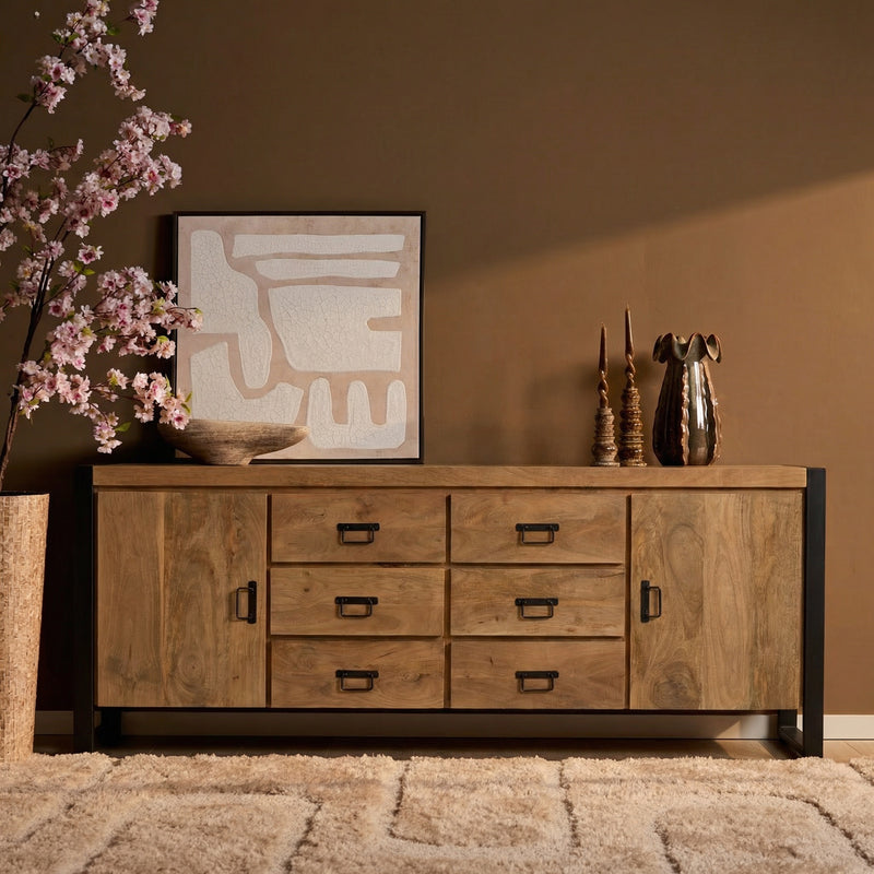 Dressoir Britt | 6 lades | 200 cm