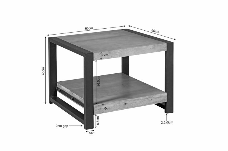 Bijzettafel Britt | 60 cm onderblad