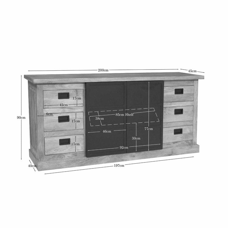 Dressoir Noa | 6 lades | 200 cm