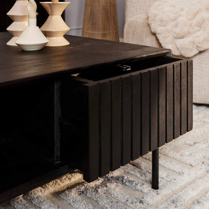 Salontafel Madison Black | 80x80 | Vierkant