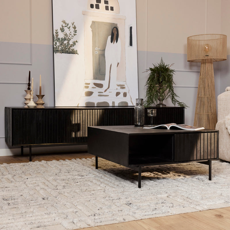 Salontafel Madison Black | 80x80 | Vierkant