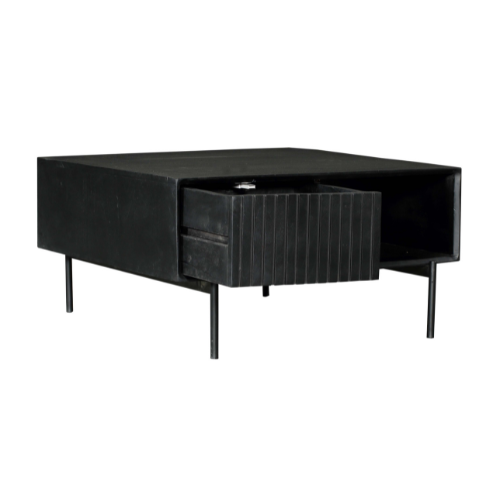 Salontafel Madison Black | 80 cm | Vierkant