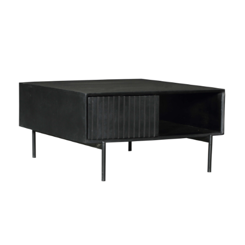 Salontafel Madison Black | 80x80 | Vierkant